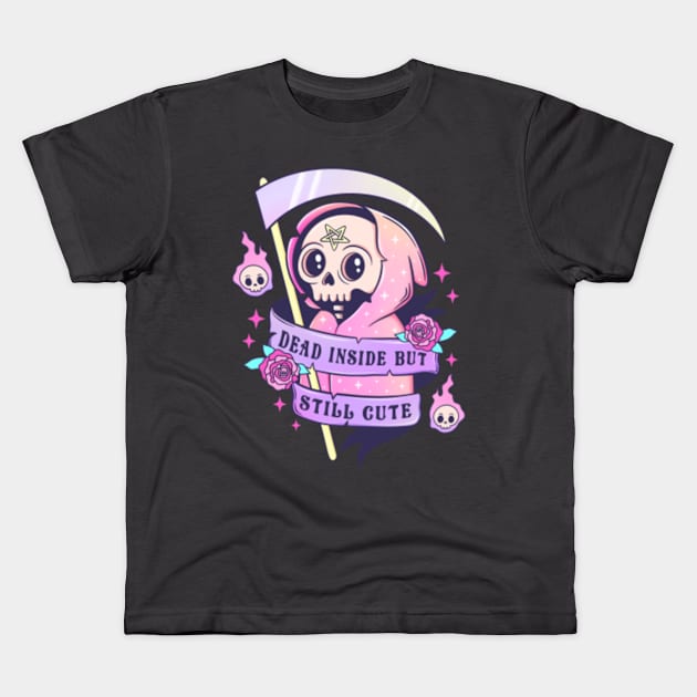 Dead Inside But Still Cute - Halloween Tee Kids T-Shirt by JasonShirt